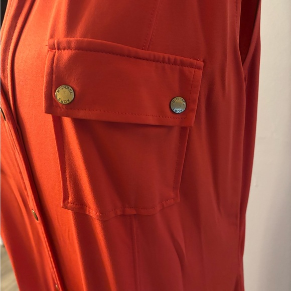 Michael Kors Sleeveless Shirt Dress With Pockets
Size 2X Burnt Orange - Picture 9 of 9